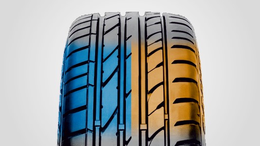 Асимметричный рисунок состоит из двух рабочих зон